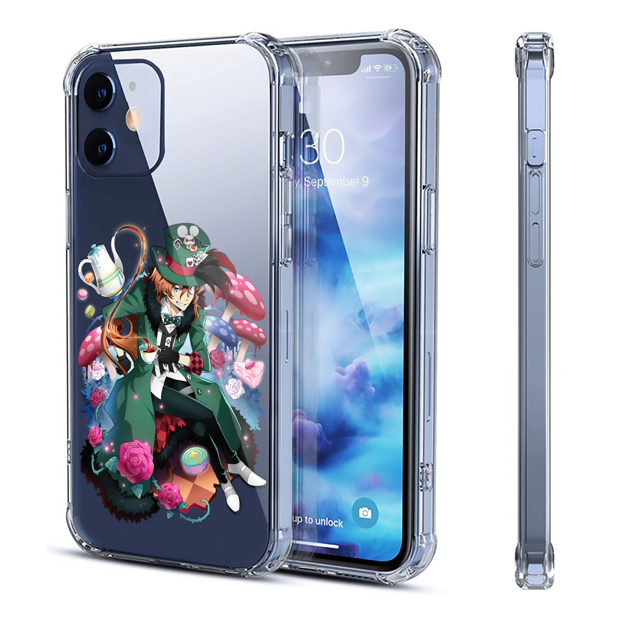 （画像用） 文豪ストレイドッグス Bungo Stray Dogs 【iPhone 12シリーズ対応】透明スマホケース（クリアソフトケース）